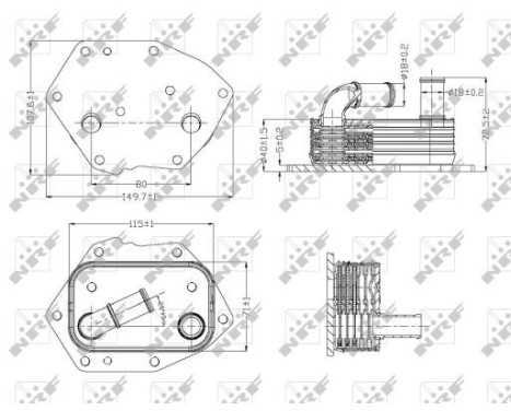 Oil Cooler, engine oil, Image 5