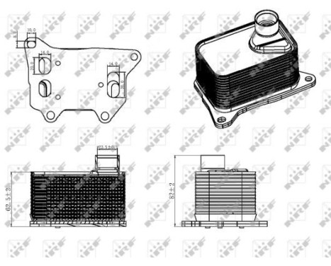 Oil Cooler, engine oil, Image 5