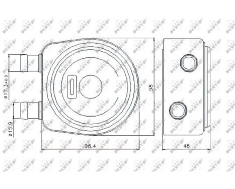 Oil Cooler, engine oil, Image 5