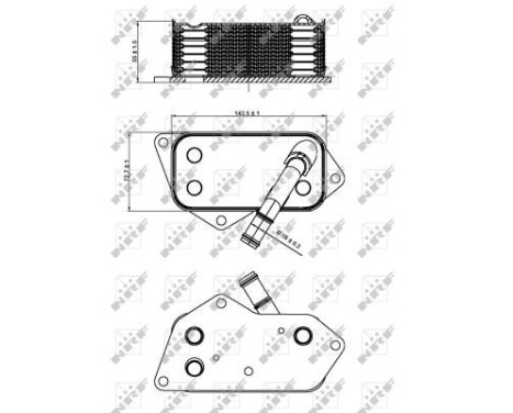 Oil Cooler, engine oil, Image 2