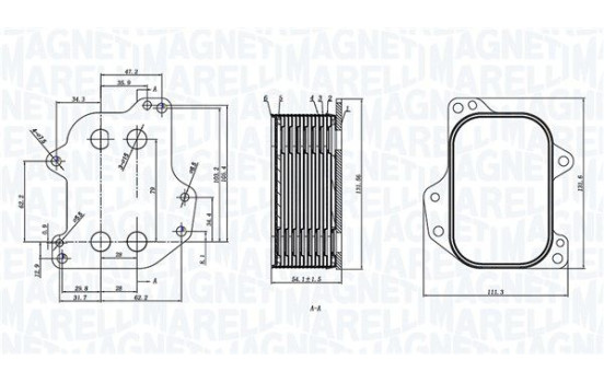 Oil cooler, engine oil