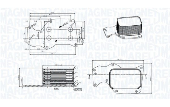 Oil cooler, engine oil