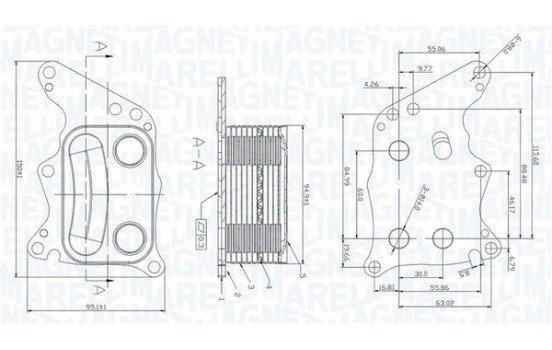 Oil cooler, engine oil