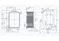 Oil cooler, engine oil