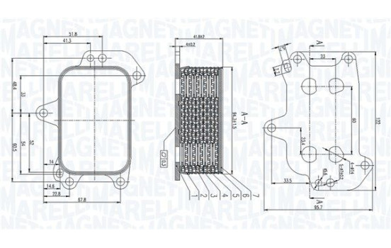 Oil cooler, engine oil