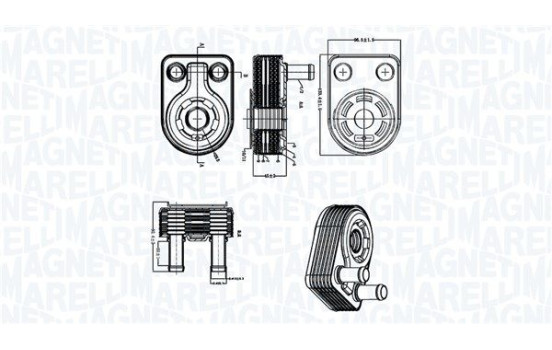 Oil cooler, engine oil