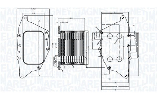Oil cooler, engine oil
