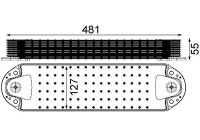 Oil cooler, engine oil