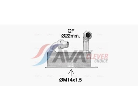 Oil Cooler, engine oil, Image 2