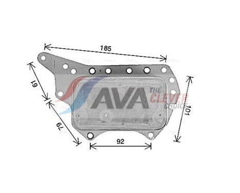 Oil Cooler, engine oil, Image 3