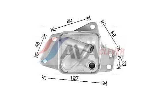 Oil Cooler, engine oil, Image 3