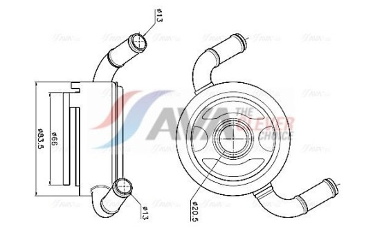 Oil cooler, engine oil