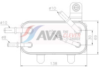 Oil cooler, engine oil