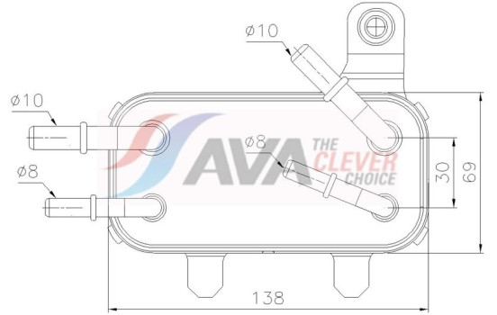 Oil cooler, engine oil
