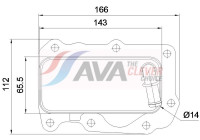 Oil cooler, engine oil