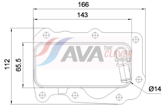 Oil cooler, engine oil