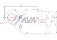Oil cooler, engine oil