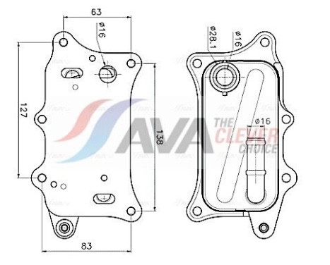 Oil cooler, engine oil
