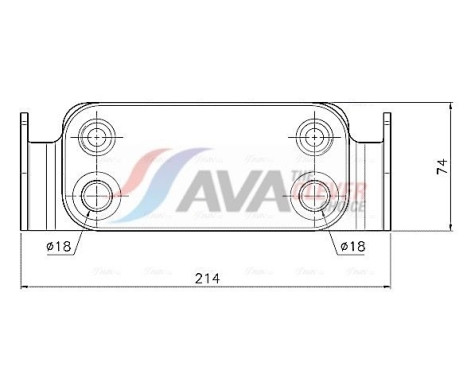 Oil cooler, engine oil