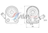 Oil cooler, engine oil