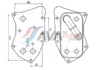 Oil cooler, engine oil
