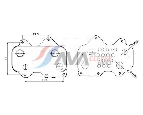 Oil cooler, engine oil