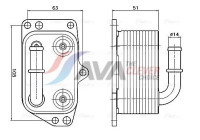Oil cooler, engine oil