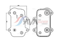 Oil cooler, engine oil