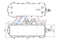 Oil cooler, engine oil