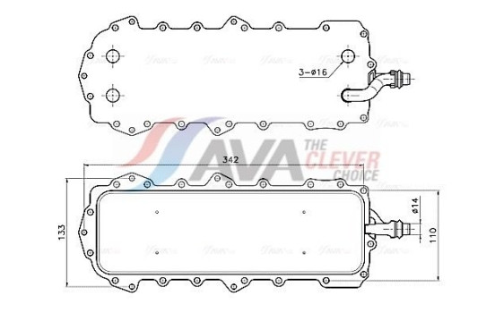 Oil cooler, engine oil
