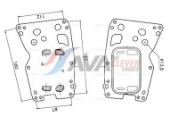 Oil cooler, engine oil