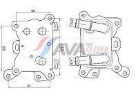 Oil cooler, engine oil