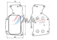 Oil cooler, engine oil