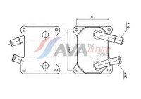 Oil cooler, engine oil