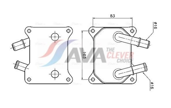 Oil cooler, engine oil