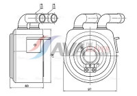 Oil cooler, engine oil