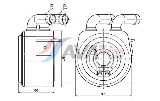 Oil cooler, engine oil