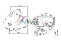 Oil cooler, engine oil