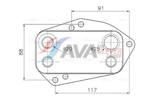 Oil cooler, engine oil