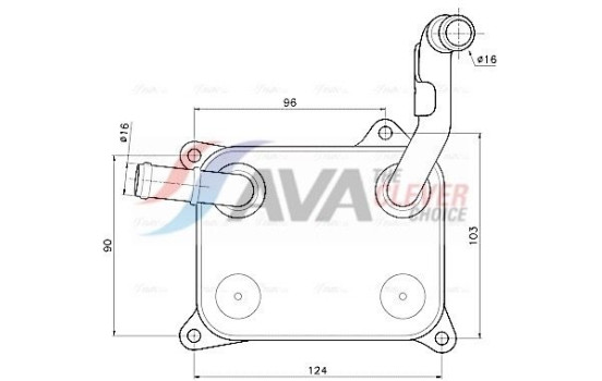 Oil cooler, engine oil