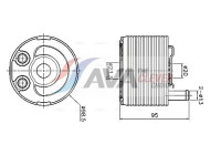 Oil cooler, engine oil