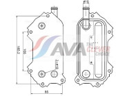 Oil cooler, engine oil