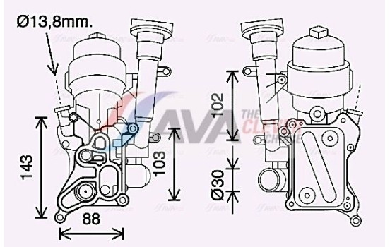 Oil Cooler, engine oil