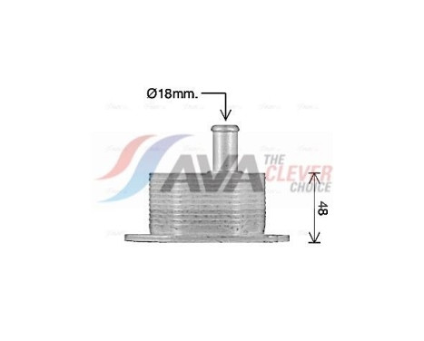 Oil Cooler, engine oil, Image 2