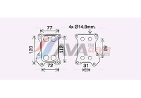 Oil Cooler, engine oil