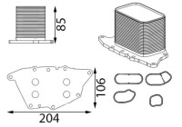 Oil cooler, engine oil