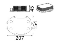 Oil cooler, engine oil