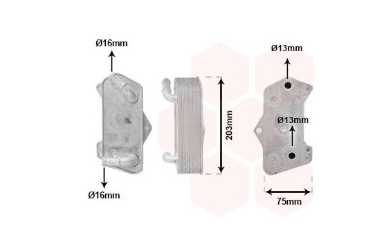 OIL COOLER FOR AUTOMATIC GEARBOX 03003435 International Radiators