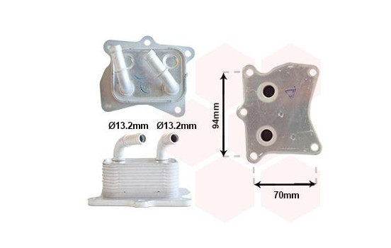 OIL COOLER FOR ENGINE 82013705 International Radiators