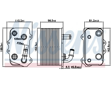 Oil Cooler, manual transmission 90934 Nissens